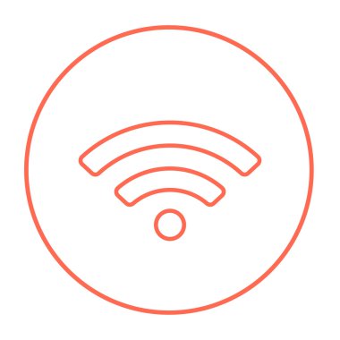 WiFi işareti satırı simgesi.