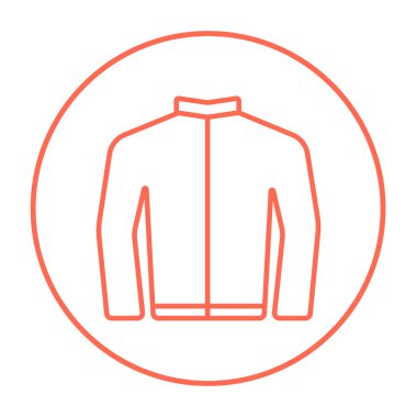 Bisikletçinin ceket satırı simgesi.