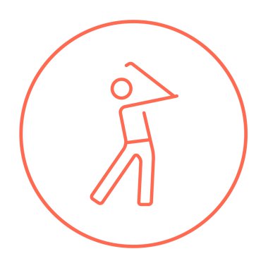 Golfçü satırı simgesi.