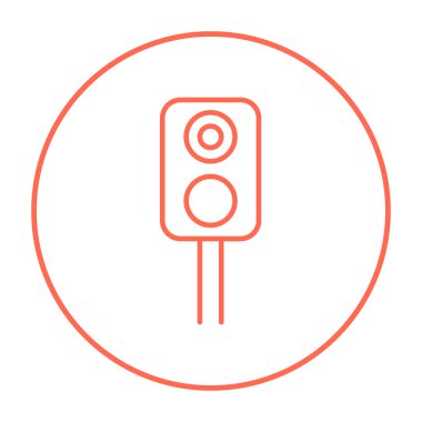 Tren trafik ışığı satırı simgesi.