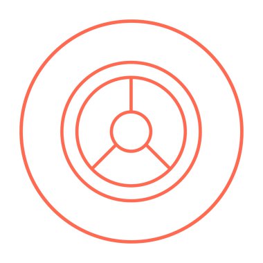 Direksiyon simidi satırı simgesi.