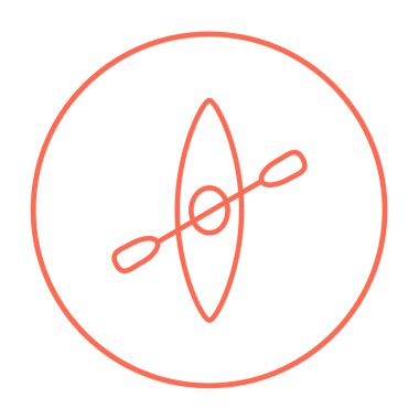 Kayık kürek satırı simgesi ile.