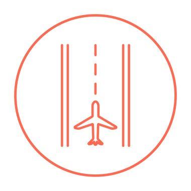 Havaalanı pist satırı simgesi.