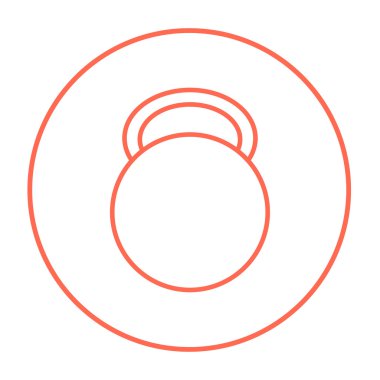 Kettlebell satırı simgesi.