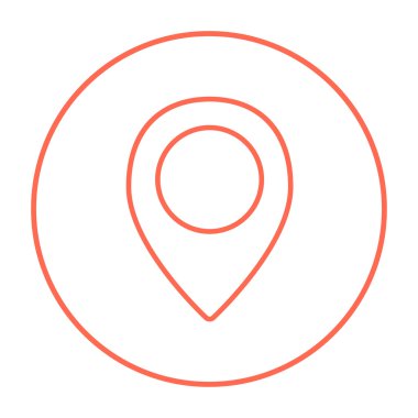 Harita işaretleyici satır simgesi.