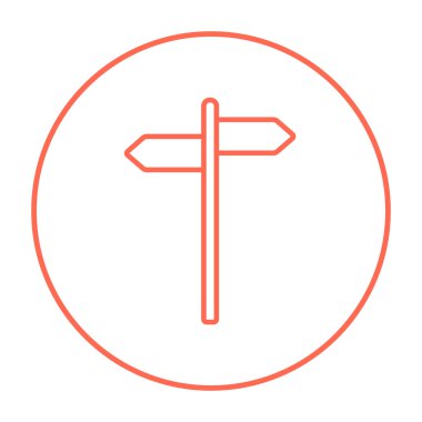 Seyahat trafik işareti satırı simgesi.