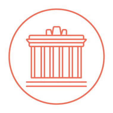 Atina satırı simgesi Akropolisi.