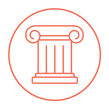 Antik sütun satırı simgesi.