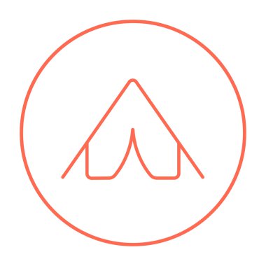 çadır satırı simgesi.