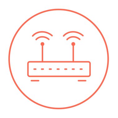 kablosuz yönlendirici satır simgesi.