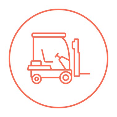 Forklift satırı simgesi.