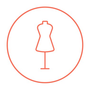 Manken satırı simgesi.