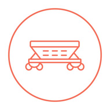 Kargo vagon satırı simgesi.