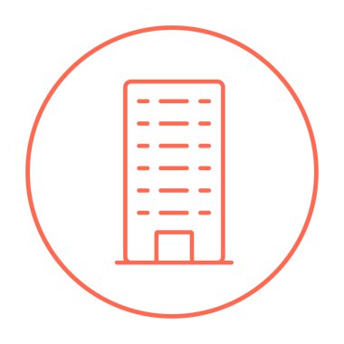 Satırı simgesi bina konut.