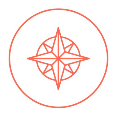 Pusula Rüzgar gülü satırı simgesi.