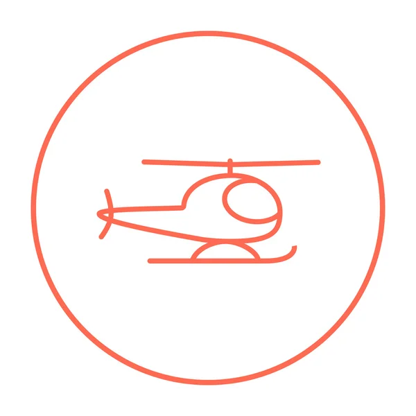 Pictogram van de helikopterlijn. — Stockvector