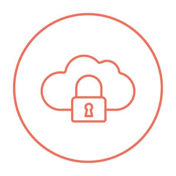 Sicherheitsleitlinie für Cloud Computing. — Stockvektor