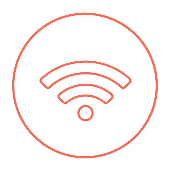 Icône de ligne signe Wifi . — Image vectorielle