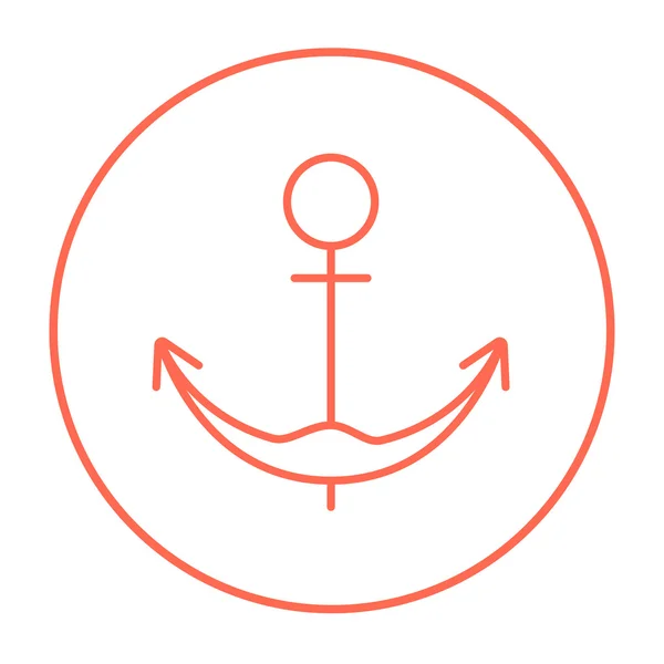 Anchor line icon. — Stock Vector