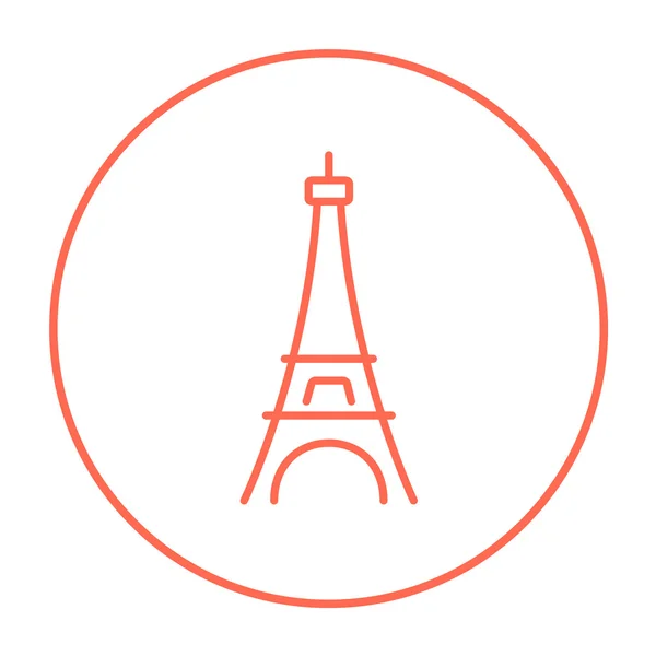 Eiffel Tower line icon. — Stock Vector