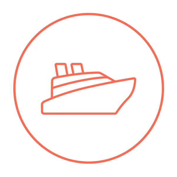 Icono de la línea de cruceros. — Archivo Imágenes Vectoriales