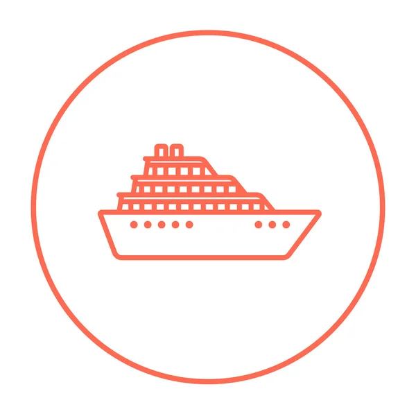 Icono de la línea de cruceros. — Archivo Imágenes Vectoriales