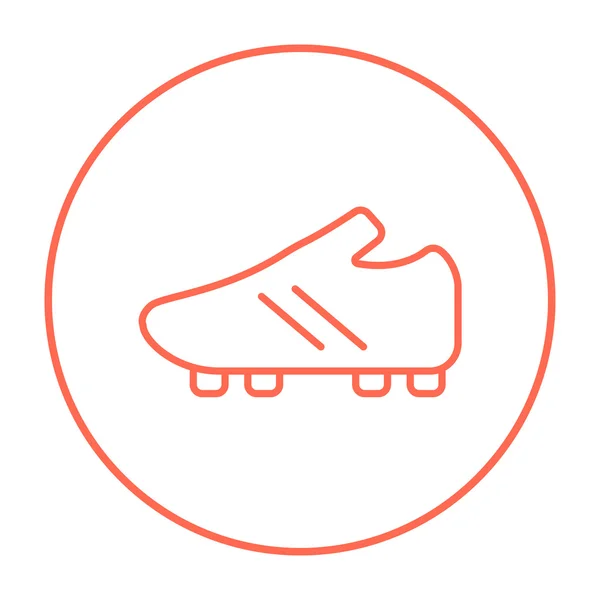 Icona della linea di calcio . — Vettoriale Stock