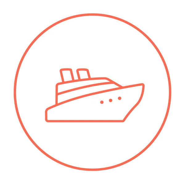 Icono de la línea de cruceros. — Archivo Imágenes Vectoriales