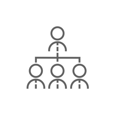 iş takımı satırı simgesi.