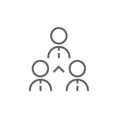 iş takımı satırı simgesi.