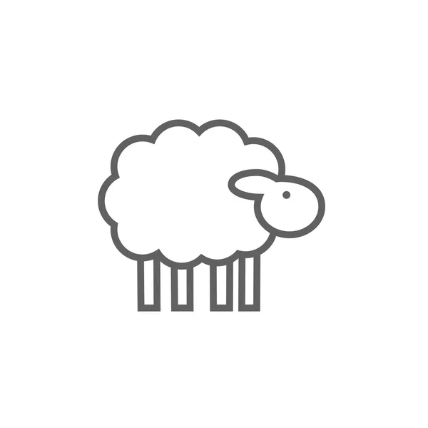 Sheep line icon. — Stock Vector