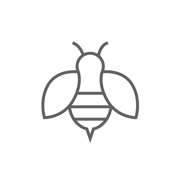 Línea de abeja icono . — Archivo Imágenes Vectoriales