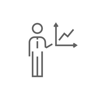 İş raporu satırı simgesi.