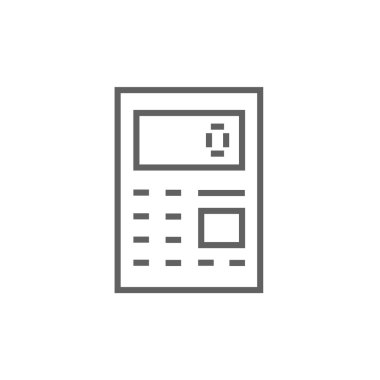 Hesap makinesi satır simgesi.