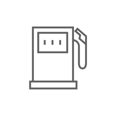 Benzin istasyonu satırı simgesi.