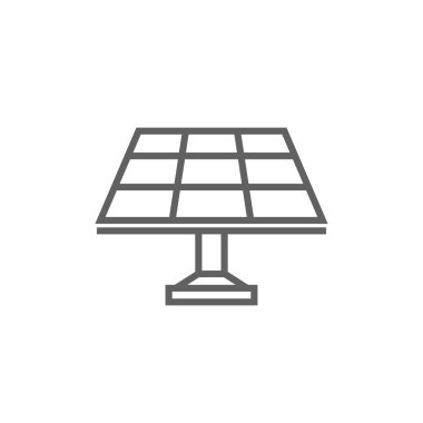 güneş paneli satırı simgesi.