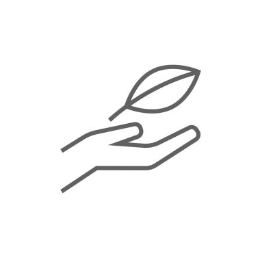 Çevre koruma satırı simgesi.