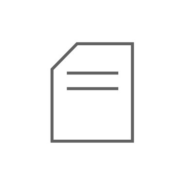 Belge satırı simgesi.