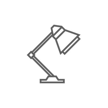 Tablo lambası çizgi simgesi.