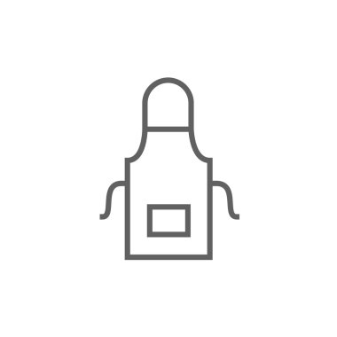 Mutfak önlüğü satırı simgesi.