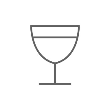 Şarap çizgisi simgesi.