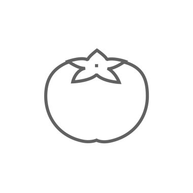 Domates çizgisi simgesi.