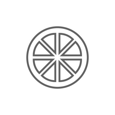 Dilim limon satırı simgesi.