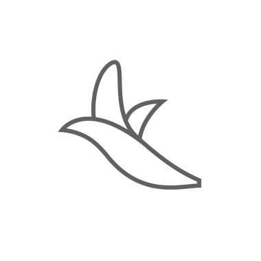 Soyulmuş muz satırı simgesi.