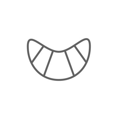 kruvasan satırı simgesi.