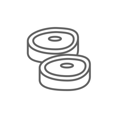 Biftek satırı simgesi.