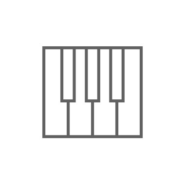 Piyano tuşları satırı simgesi.