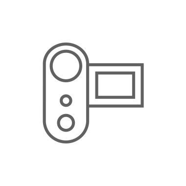 Dijital video kamera satırı simgesi.