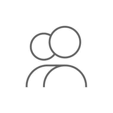 İnsanlar satırı simgesi.