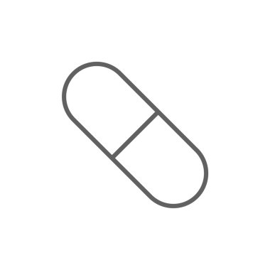 Kapsül pill satırı simgesi.